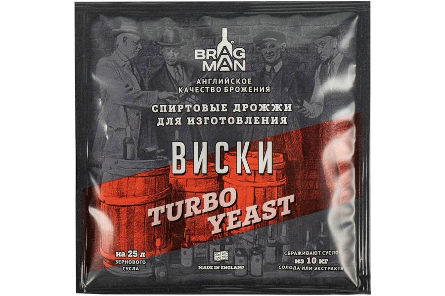 Спиртовые дрожжи Bragman "Whisky Turbo", 72 г