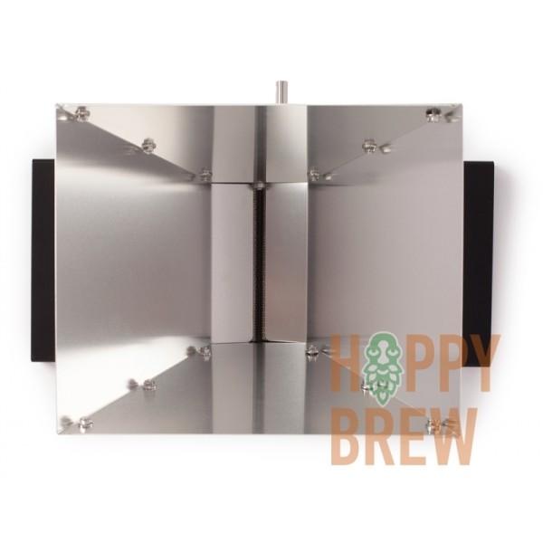 ДВУХВАЛЬЦОВАЯ МЕЛЬНИЦА/ДРОБИЛКА ДЛЯ СОЛОДА HOPPY BREW С БУНКЕРОМ И ПОДСТАВКОЙ