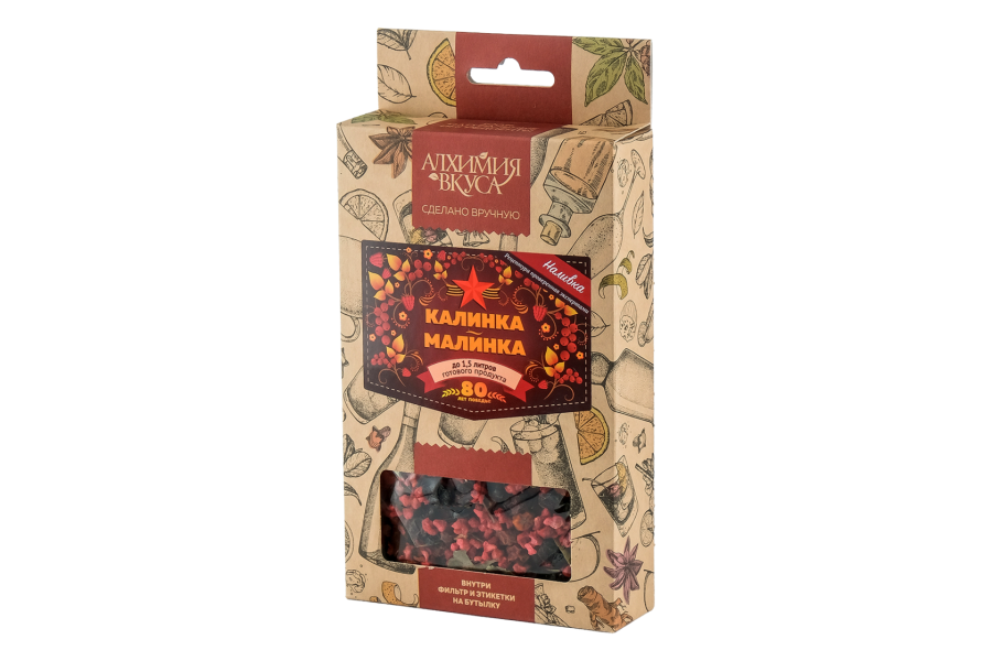 Набор Алхимия вкуса для приготовления наливки "Калинка-Малинка", 46 г
