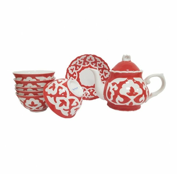 Чайный сервиз "Красная Пахта"