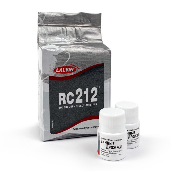 Винные дрожжи Lalvin RC 212 , для легких красных вин, 10 г