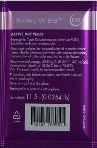 Дрожжи Fermentis W68