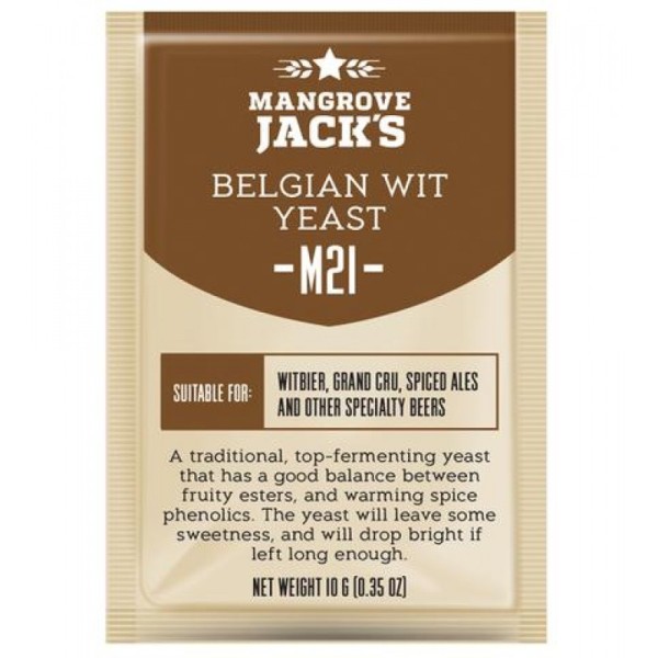Дрожжи Mangrove Jack's Belgian Wit M21, 10 г