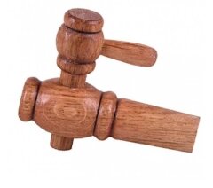 Кран деревянный для дубовой бочки