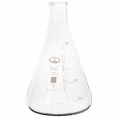 Колба коническая стекло 3000мл 