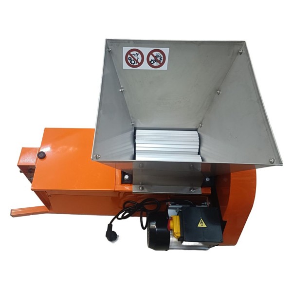 Дробилка-давилка с гребнеотделителем для винограда электрическая (бункер нержавейка)