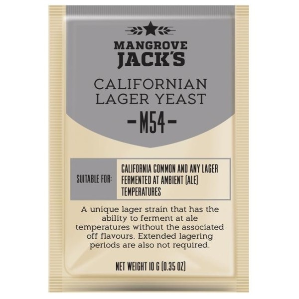 Дрожжи Mangrove Jack's Californian Lager M54, 10 г