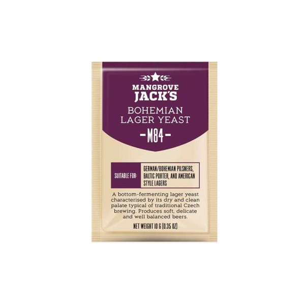 Дрожжи Mangrove Jack's Bohemia Lager M84, 10 г