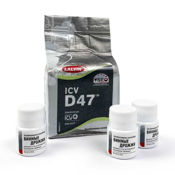 Дрожжи винные «LALVIN» ICV D-47