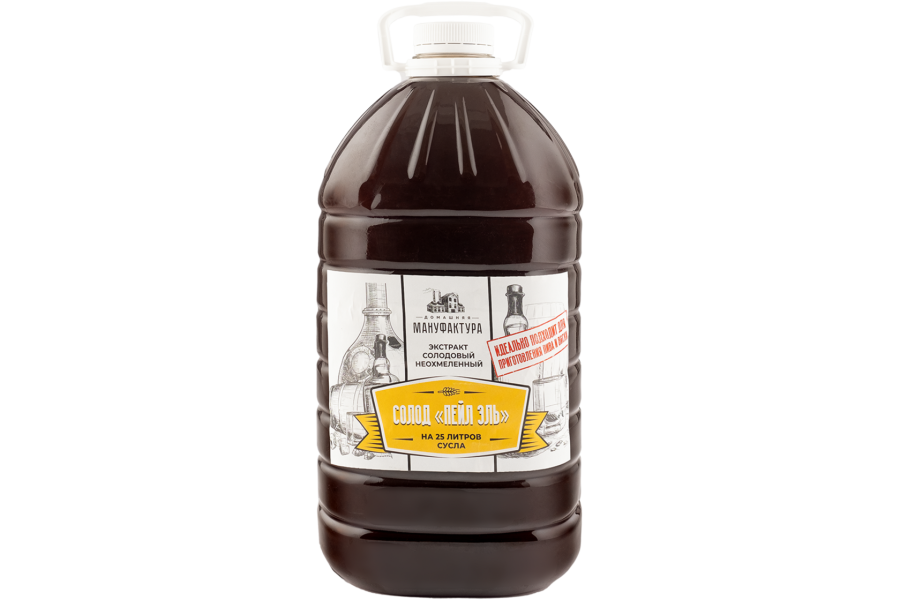Жидкий неохмеленный солодовый экстракт Домашняя Мануфактура "Пейл Эль", 4,1 кг