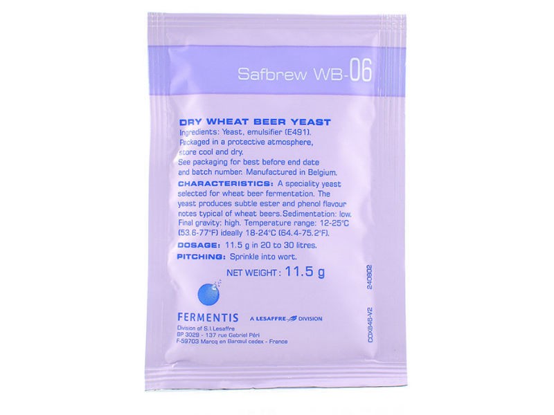 Дрожжи Fermentis Safale WB-06, 11,5 г