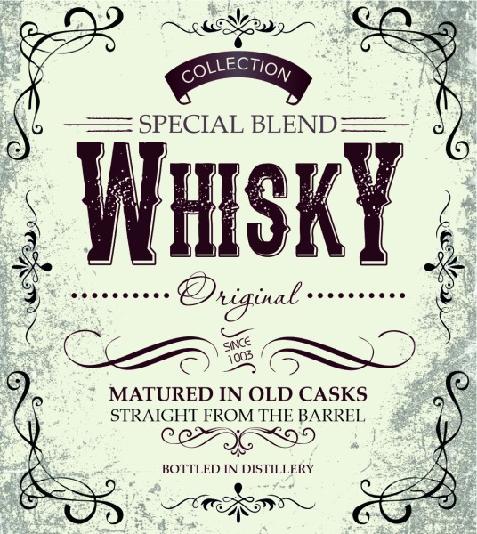 Этикетка "Виски" 80*90