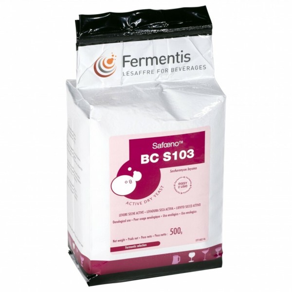 Дрожжи винные BC S103 Safoeno Fermentis, 500г
