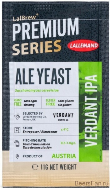 Пивные дрожжи Lallemand "Verdant IPA", 11 г