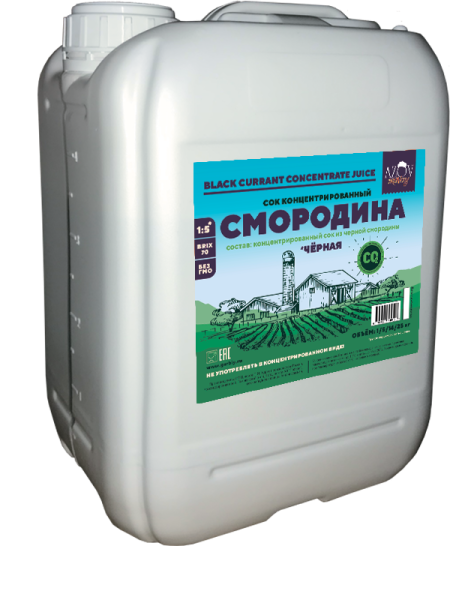 Концентрированный сок "Черная смородина" 5кг канистра