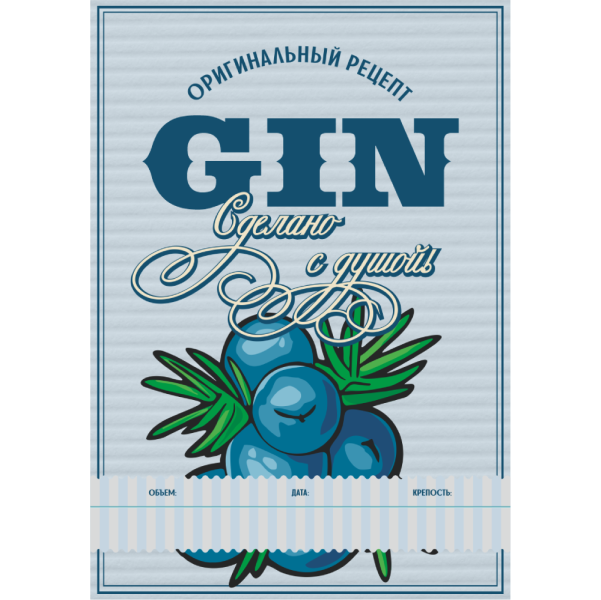 Этикетка Джин