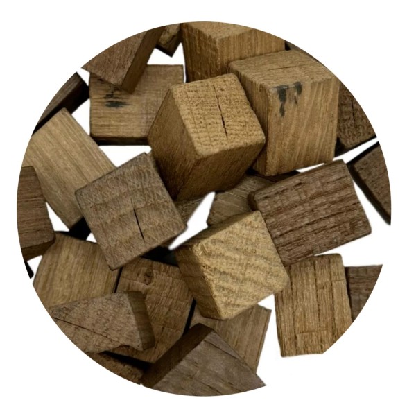 Дубовые кубики для настаивания (Средний обжиг) 100 гр.