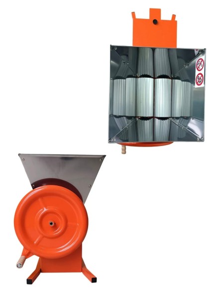 Дробилка-давилка с гребнеотделителем для винограда (бункер нержавейка)