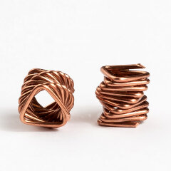 СПН 9*9мм из 0,8мм МЕДЬ - 9*9*0,8мм (вместо колец рашига) (100г)