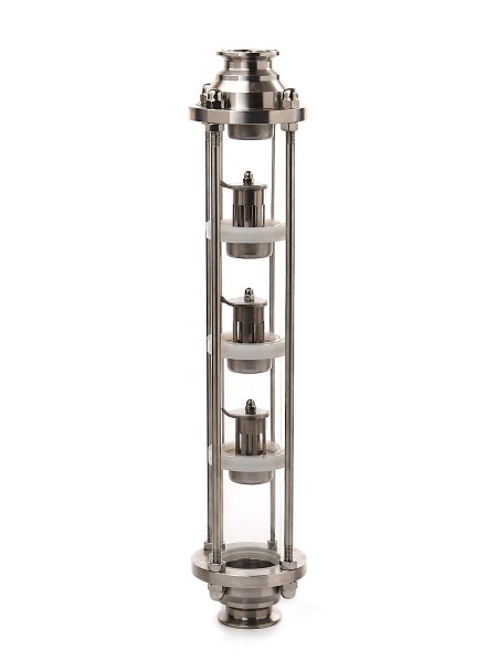 Тарельчатая колпачковая колонна 1,5 дюйма НЕРЖ 