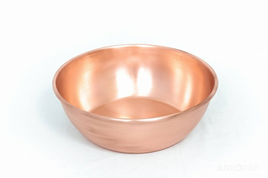 Медный таз 9л без ручек.