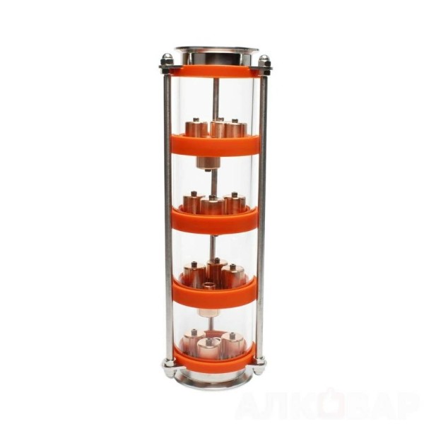 Колпачковая колонна АЛКОВАР, диаметр стекол 3", 4 этажа. и 7этажей 