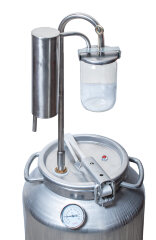 Голова-дистиллятор и сухопарник под банку