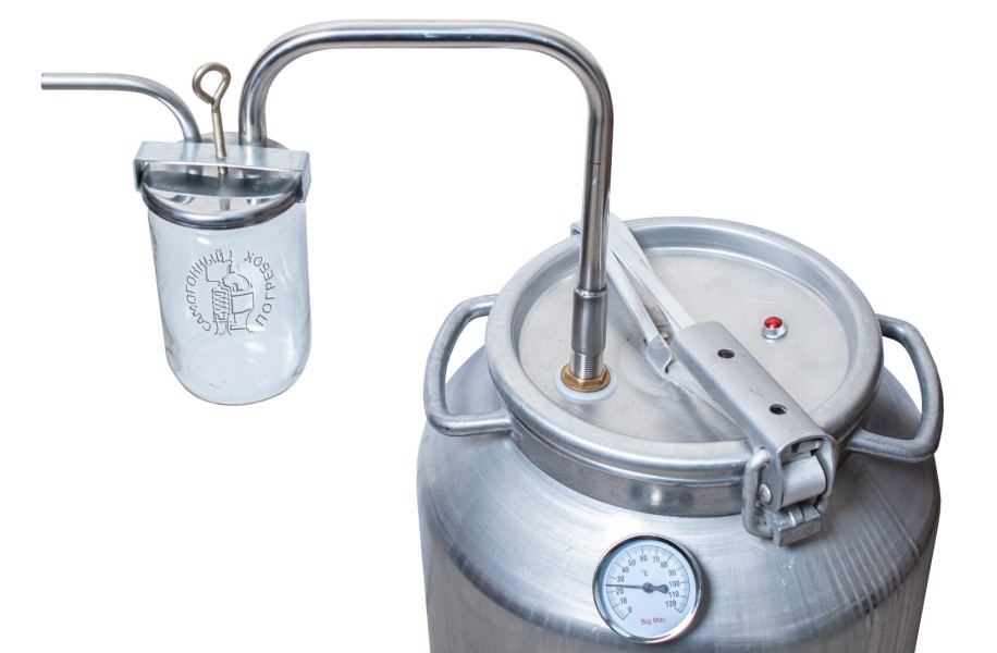 Крышка-сухопарник на банку с врезкой в емкость