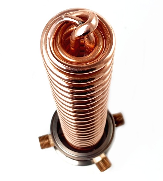 Холодильник Димрота медный двухконтурный 3 дюйма 17 см