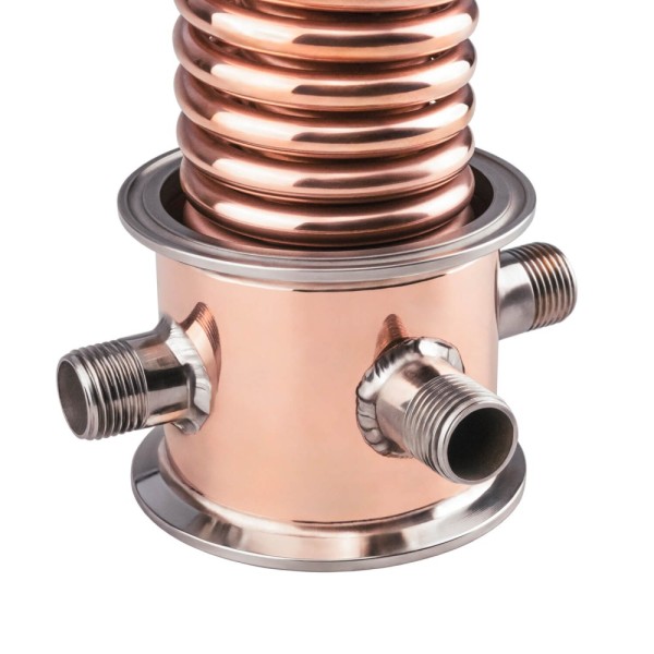 Холодильник Димрота медный двухконтурный 3 дюйма