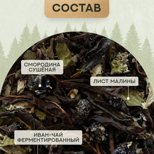 Чай Алтайский со смородиной 55гр.