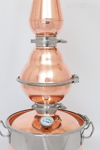 Медный шлем вискарный колокол разборный 8л АЛКОВАР