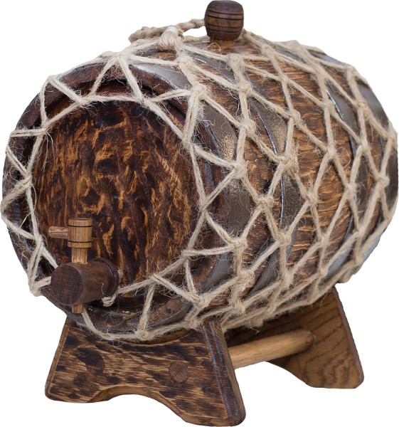 Дубовая бочка под старину, объем 5 л