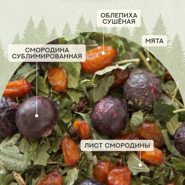 Чай Алтайский мятный с ягодой 50гр.