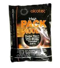Спиртовые дрожжи Alcotec MegaPack 100L Turbo, 360 г