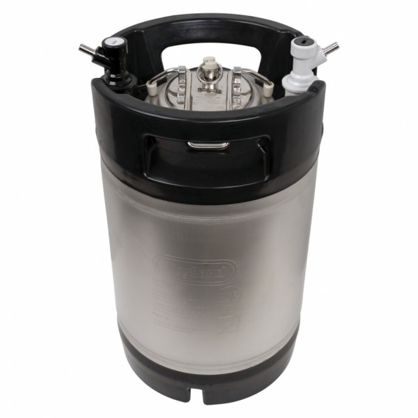 Коннектор "KegLand" для кегов с фитингом Ball Lock, пластиковый, исходящий (черный) под шланг