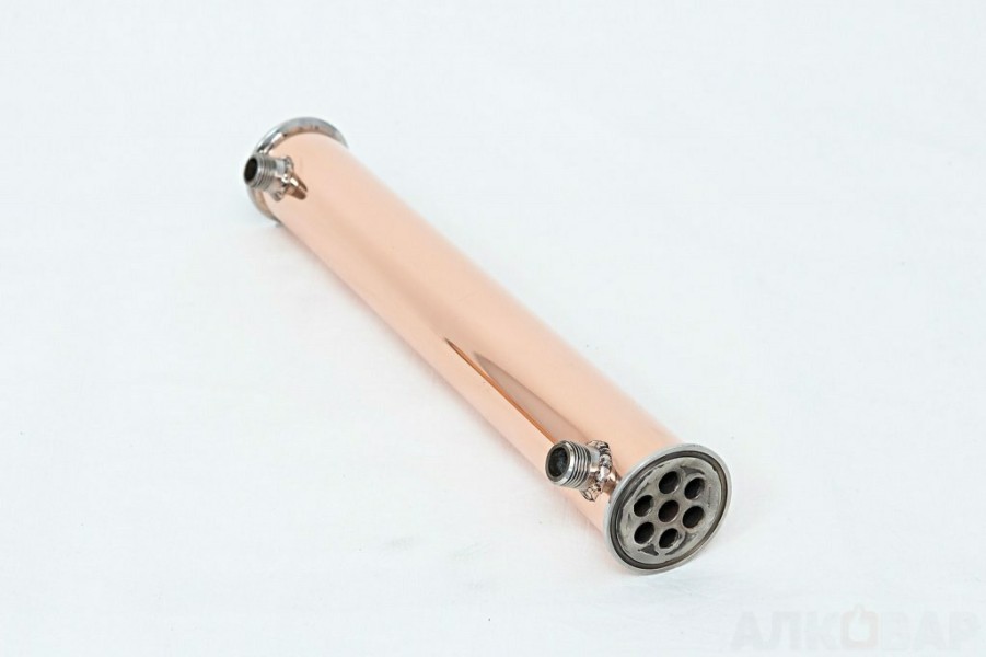 Медный кожухотрубный Дефлегматор (холодильник) 40см