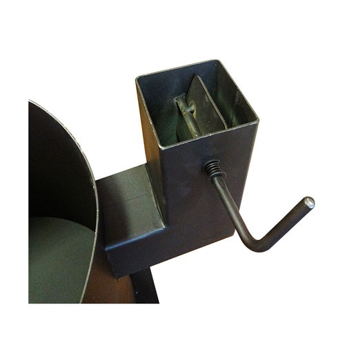 Печь для казана "С дымоходом и дверцей"