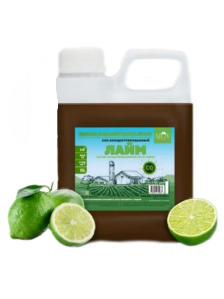 Концентрированный сок "Лайм" 1кг канистра