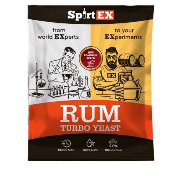 Спиртовые турбо дрожжи SpirtEX Rum.