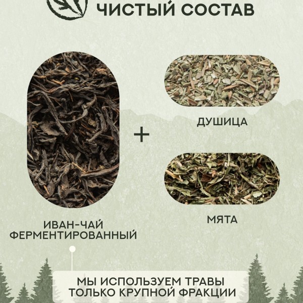 Иван чай с душицей и мятой
