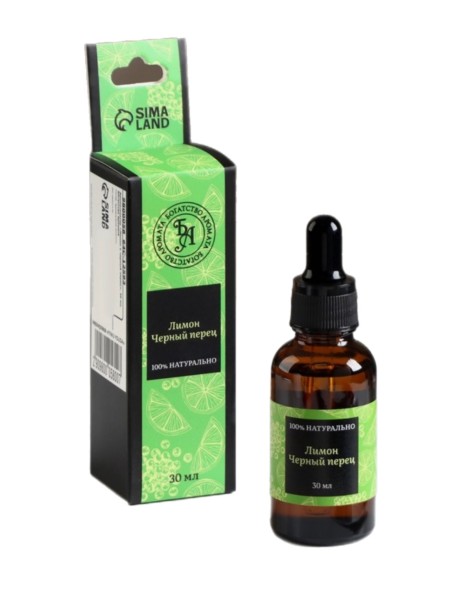 Эфирное масло "лимон/черный перец" 30мл.