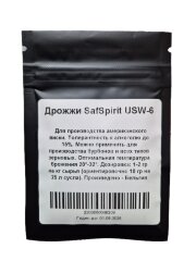 Спиртовые дрожжи Safspirit USW-6 Whiskey Yeast, для бурбона (американского виски), 10 гр.