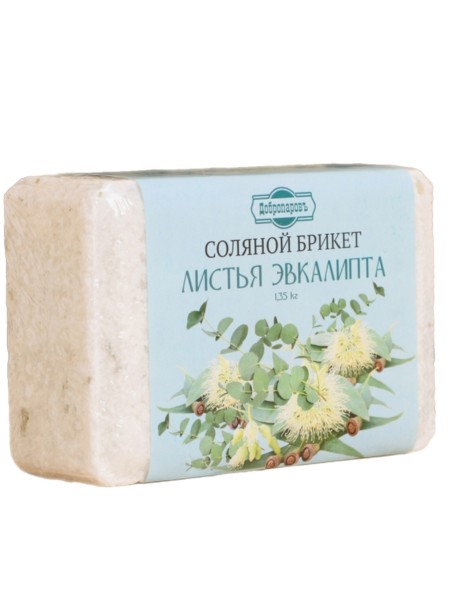Соляной брикет "Листья эвкалипта" 1.35 кг.