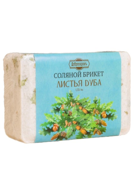 Соляной брикет "Листья Дуба" 1.35 кг.
