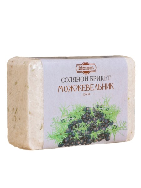 Соляной брикет "можжевельник" 1.35кг